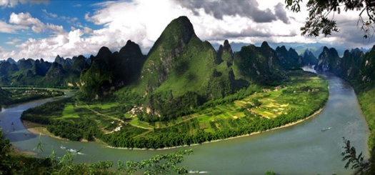 paisaje montañoso de Guilin